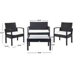 Set da Salotto Bassey 4 Pezzi - Interno/Esterno - PAT7507 - Safavieh