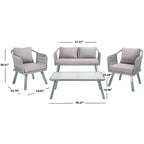 Set da salotto a 4 pezzi in corda Torsla - Interno/Esterno - PAT7520 - Safavieh