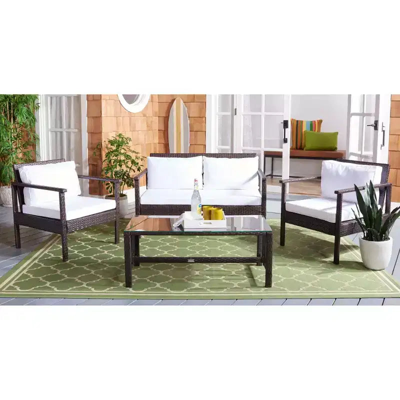 Set soggiorno Garnen 4 pezzi - Interni/Esterni - PAT7714 - Safavieh