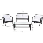 Set soggiorno Garnen 4 pezzi - Interni/Esterni - PAT7714 - Safavieh