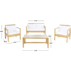 Set soggiorno Garnen 4 pezzi - Interni/Esterni - PAT7714 - Safavieh