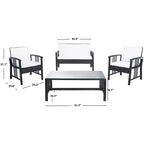 Set da soggiorno a 4 pezzi Reslor - Interno/Esterno - PAT7713 - Safavieh