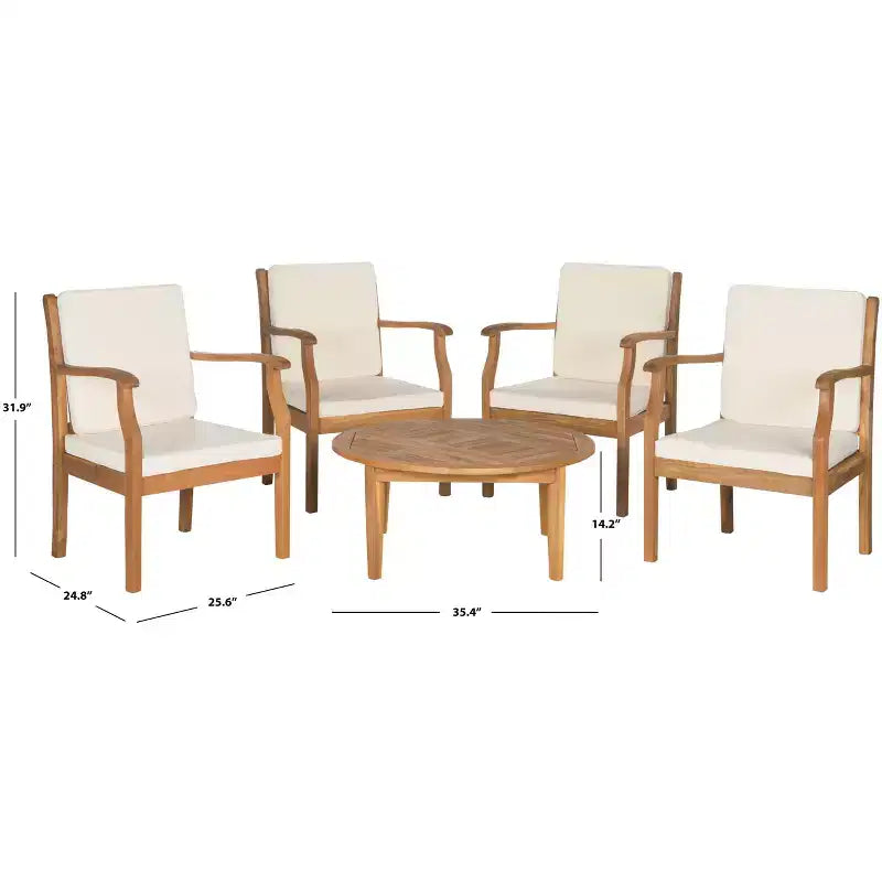 Set da salotto da caffè per patio Colfax da 5 pezzi - Interno/Esterno - PAT6719 - Safavieh