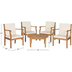 Set da salotto da caffè per patio Colfax da 5 pezzi - Interno/Esterno - PAT6719 - Safavieh