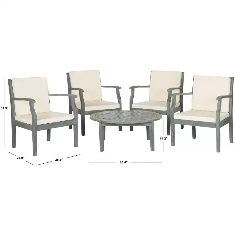 Set da salotto da caffè per patio Colfax da 5 pezzi - Interno/Esterno - PAT6719 - Safavieh