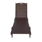 Set di 2 sedie a sdraio da esterno WestinTrends in polietilene con tavolino