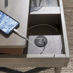 Scrivania ad altezza variabile con porta USB e base di ricarica wireless