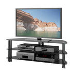 Mobile TV ad angolo in raso nero per TV fino a 65"