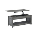 Tavolino rettangolare con piano sollevabile - 44L x 20P x 19A