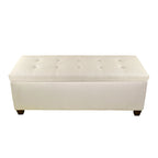 Panca Contenitore Scarpe Trapuntata Beige