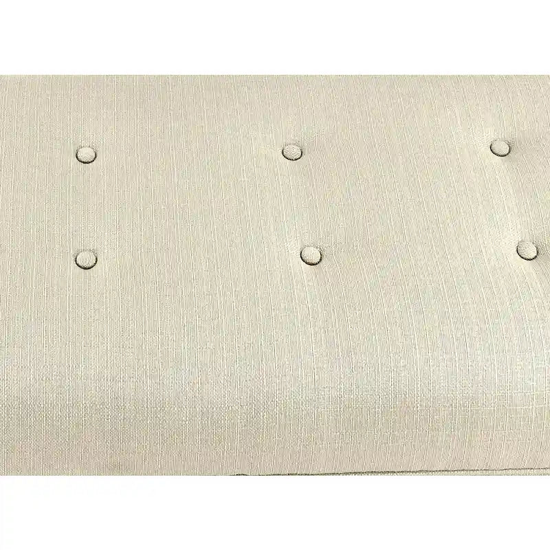 Panca Contenitore Scarpe Trapuntata Beige