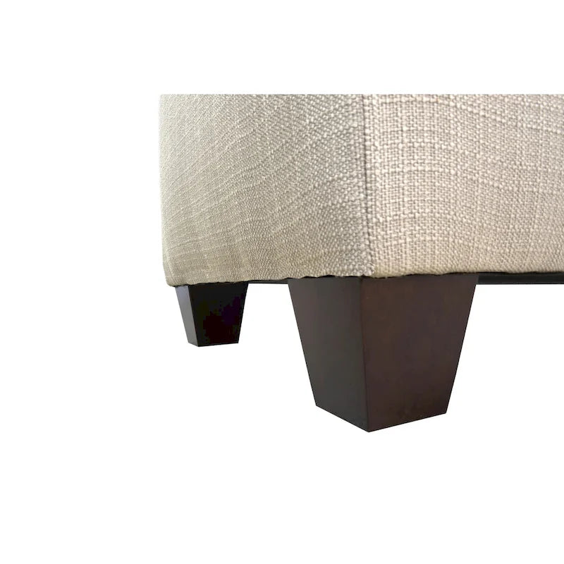 Panca Contenitore Scarpe Trapuntata Beige
