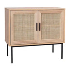 Mobile credenza in rattan a 2 ante