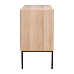Mobile credenza in rattan a 2 ante