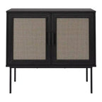 Mobile credenza in rattan a 2 ante