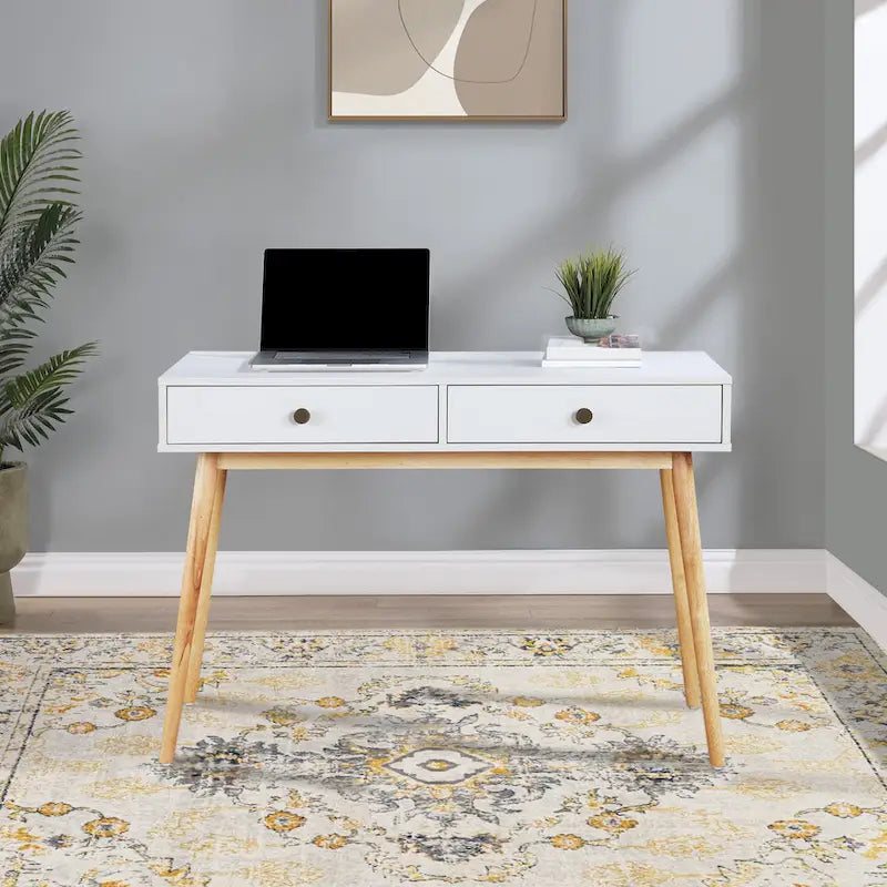 Scrivania Mid-Century con Cassetti