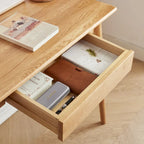 Scrivania per computer in legno massello con cassetto