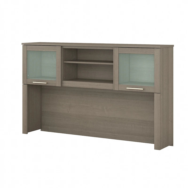 Pensile portaoggetti da scrivania per scrivania a L – 59,09L x 12,50W x 35,69H