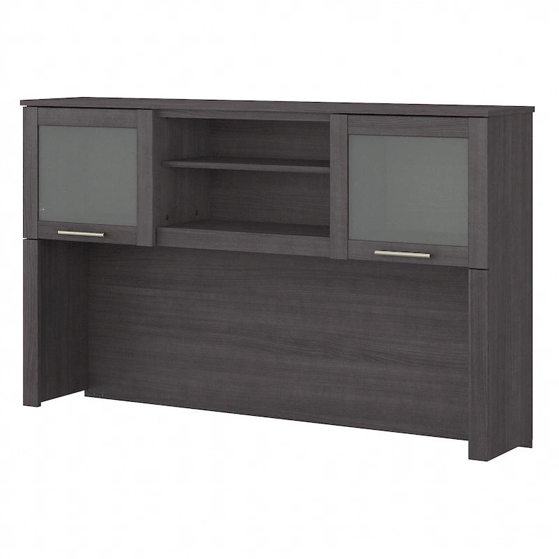 Pensile portaoggetti da scrivania per scrivania a L – 59,09L x 12,50W x 35,69H
