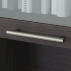 Pensile portaoggetti da scrivania per scrivania a L – 59,09L x 12,50W x 35,69H