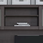 Pensile portaoggetti da scrivania per scrivania a L – 59,09L x 12,50W x 35,69H