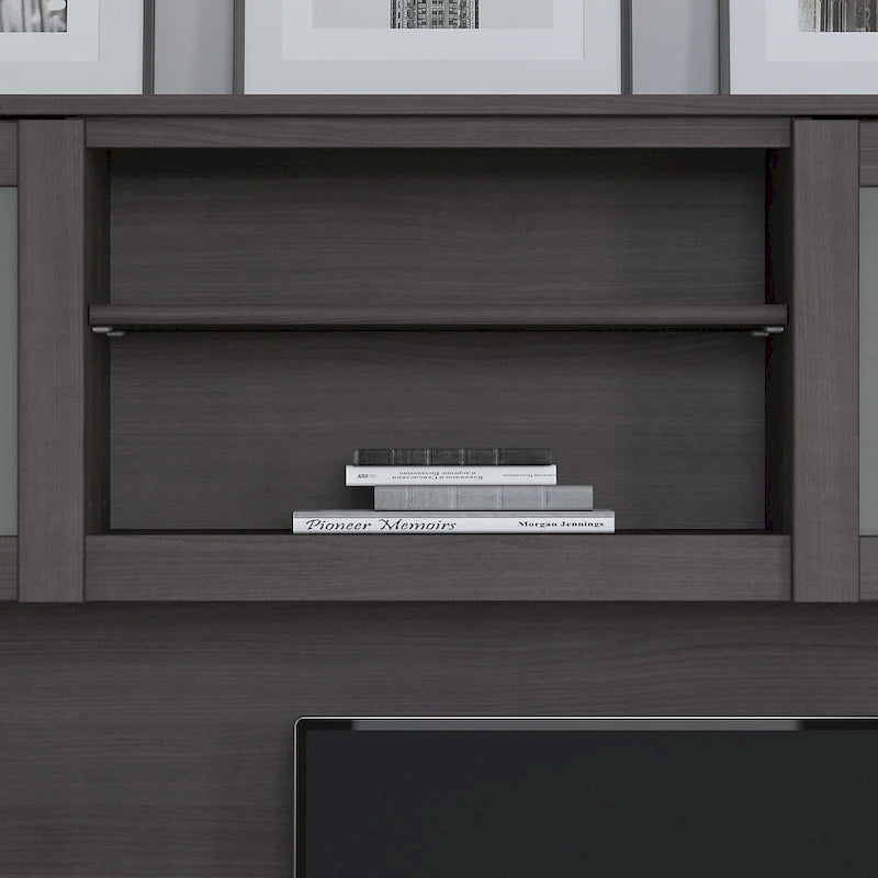 Pensile portaoggetti da scrivania per scrivania a L – 59,09L x 12,50W x 35,69H