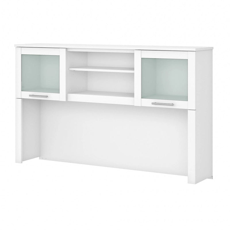 Pensile portaoggetti da scrivania per scrivania a L – 59,09L x 12,50W x 35,69H