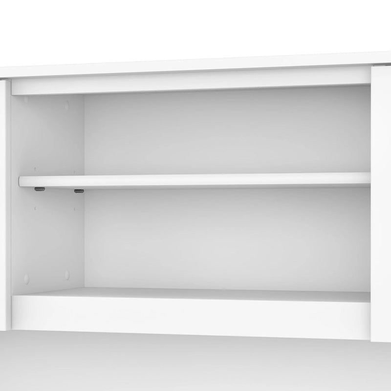 Pensile portaoggetti da scrivania per scrivania a L – 59,09L x 12,50W x 35,69H