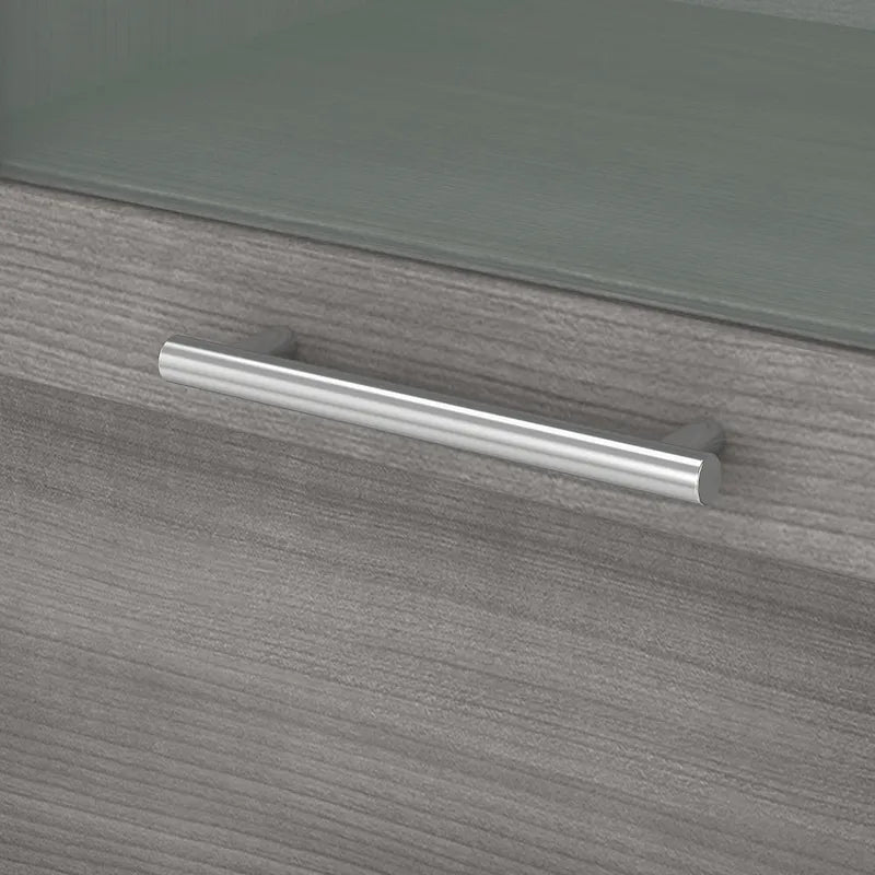 Pensile portaoggetti da scrivania per scrivania a L – 59,09L x 12,50W x 35,69H