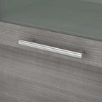 Pensile portaoggetti da scrivania per scrivania a L – 59,09L x 12,50W x 35,69H