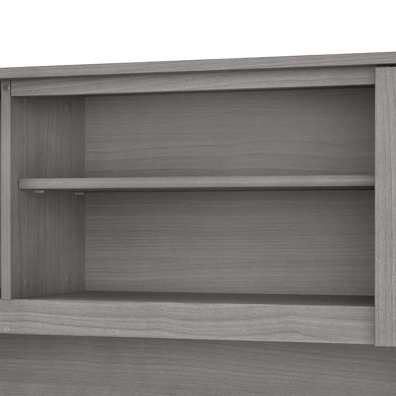 Pensile portaoggetti da scrivania per scrivania a L – 59,09L x 12,50W x 35,69H
