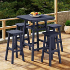 Set da pranzo da bar per esterni WestinTrends Malibu in HDPE per tutte le stagioni (5 pezzi)