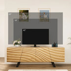 Mobile TV a onda da 63 pollici con gambe in metallo