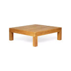 GDFStudio Cascada Set Divanetto a due posti e tavolino da esterno in legno di acacia con cuscini, Teak/Beige