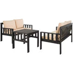 Set da giardino Lardner - Interno/Esterno - PAT6749 - Grigio ardesia scuro/Beige scuro - Safavieh