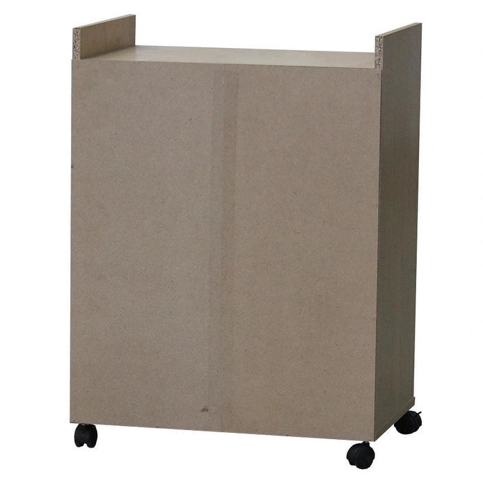 Carrello microonde con 1 cassetto e 2 ante – Nero
