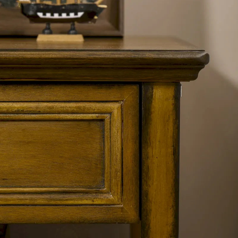 Tavolino con Cassetto e Ripiano Aperto