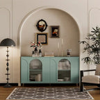 Credenza con 4 ante in vetro cannettato