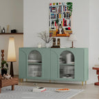Credenza con 4 ante in vetro cannettato