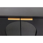 Credenza con 4 ante in vetro cannettato