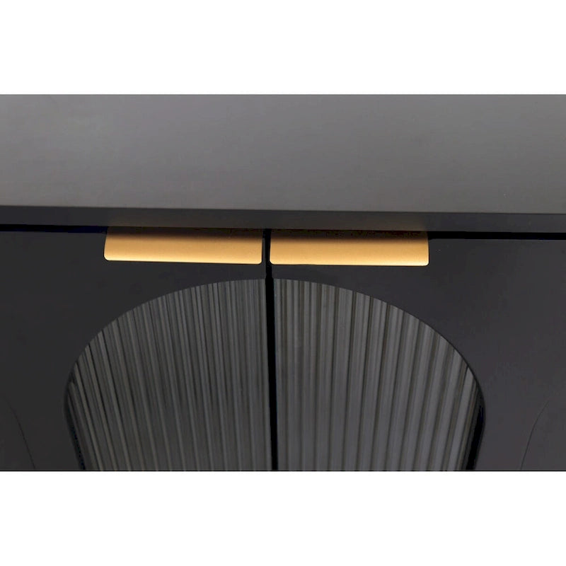 Credenza con 4 ante in vetro cannettato