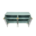 Credenza con 4 ante in vetro cannettato