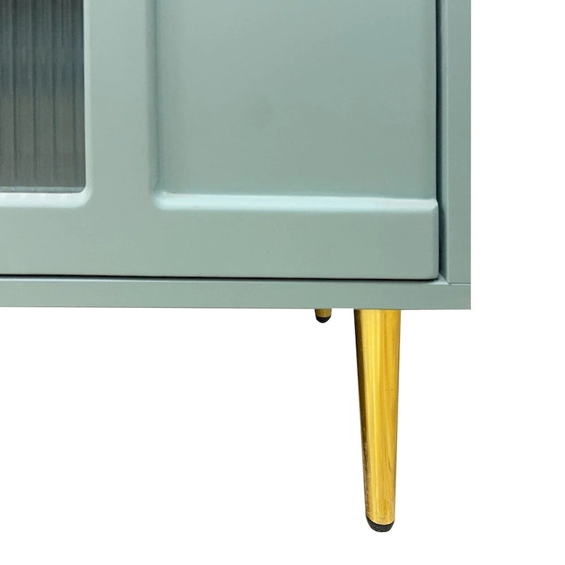 Credenza con 4 ante in vetro cannettato